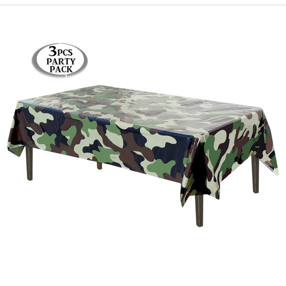 Camouflage table cloth - Camo table cloth - Army table cloth - Army Party